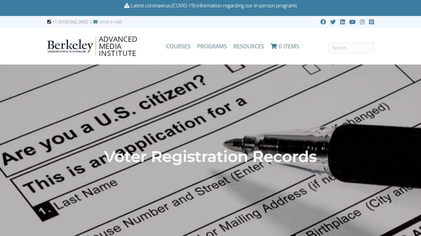 Voter Registration Records | Berkeley Advanced Media Institute